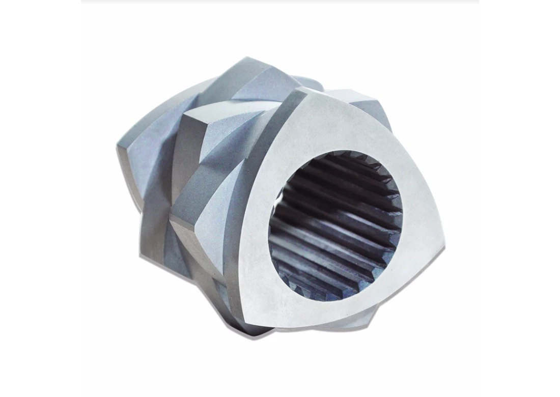 Threaded elements for modular twin-screw extruders